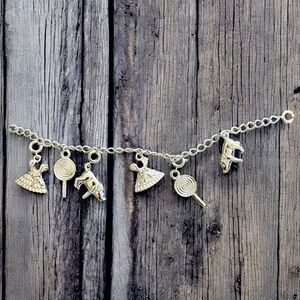 Silver Charm Bracelet 6.5”